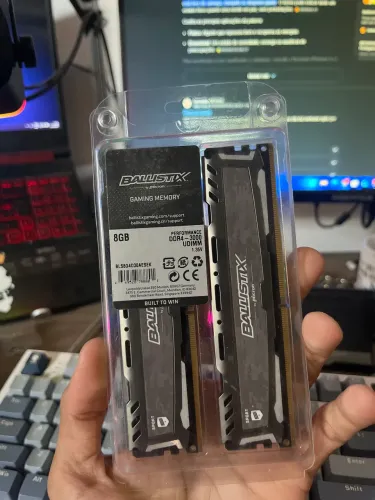 Memória RAM 2x4gb = 8gb Ballistix