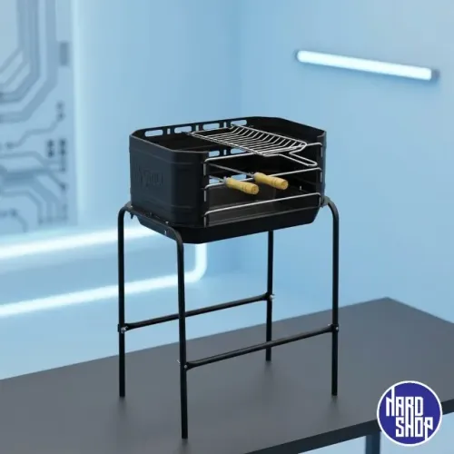 Churrasqueira Portátil Pro Tork Grill Machine Com Grelha + Espetos