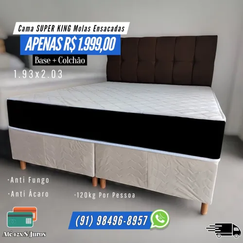 CAMA SUPER KING 1.999$ MEGA OFERTA
