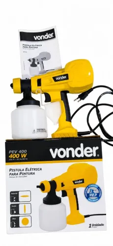 Pistola Elétrica para Pintura Vonder PEV 400W HVLP - Pouco Uso