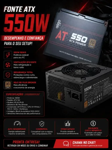 FONTE ATX POWER 550W!