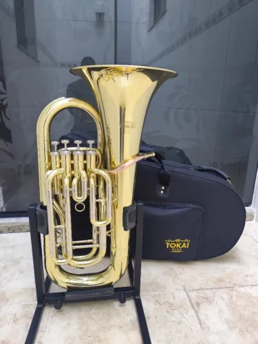 Euphonium Tokai 4 Pisto TEP-400L Sib - Laqueado -NOVO -Aceito trocas- Parcelo