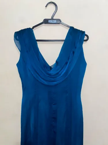 Vestido de festa - Azul petróleo 