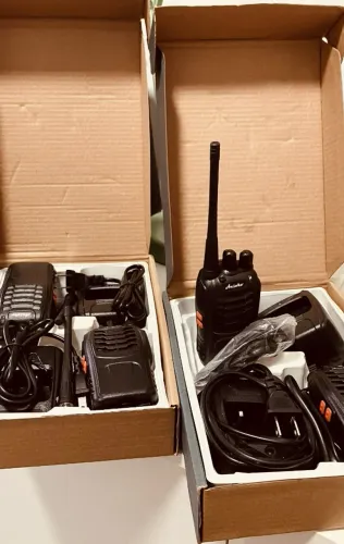 4 Rádios Comunicador Ansoko Walkie Talkie (2 Pares) - Perfeito Estado