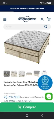 Box Colchão King American Flex