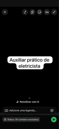 Auxiliar prático de eletricista