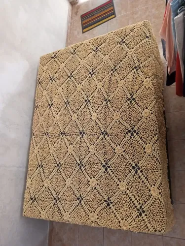 Colcha de crochê