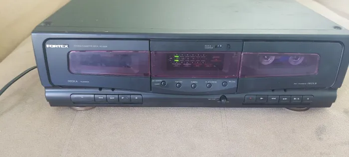 Tape deck fortex DC3039 tape deck duplo som toca fita funcionando perfeitamente 