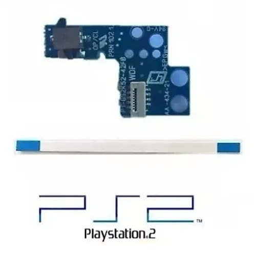 Botão Power Reset Com Flat Flex Slim Ps2 Placa Model 70000 e 90000