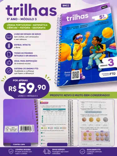 Livro Trilhas 5º Ano - Módulo 3 - FTD - Novo