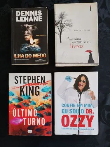 Lote de livros Ilha do medo, a menina que roubava livros, Último turno e Dr Ozzy