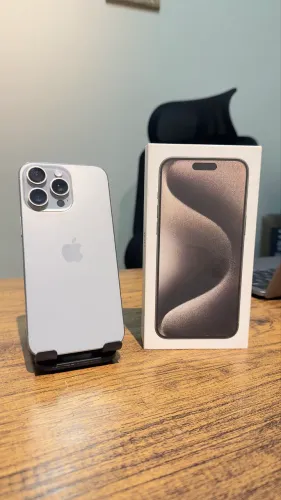iPhone 15 Pro Max 256GB Natural Impecável Completo c/ NF