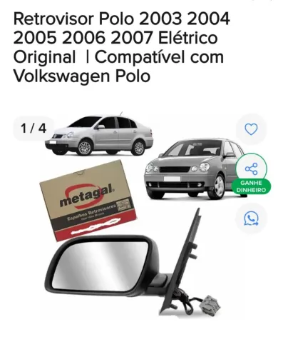 Retrovisor para Polo WV.