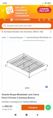 Cama de casal Paula