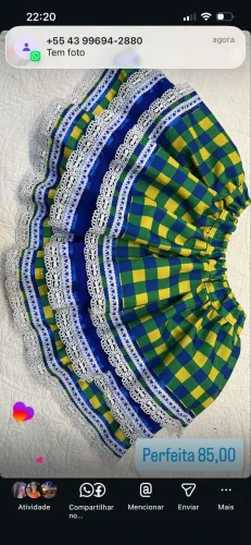 Saias para festa junina