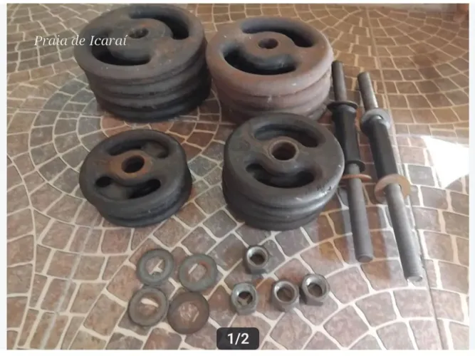Anilhas Academia Nao aceito ofertas, tudo que está na foto 