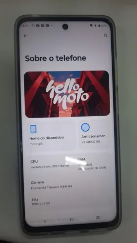 MotoG15 estadodeNovo com NF/Caixa 1100