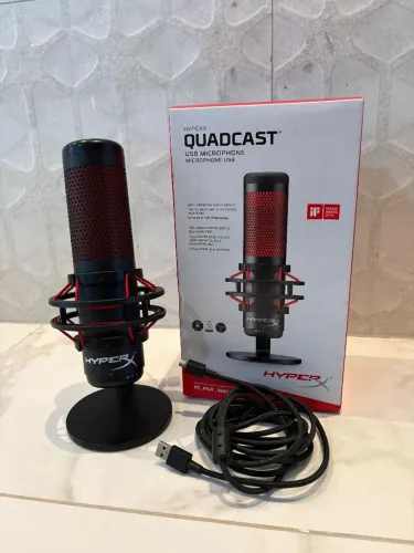 Microfone HyperX QuadCast - Perfeito Estado