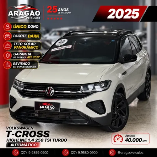 Volkswagen T-Cross Highline 1.4 TSI Flex 16V 5P AUT 2025