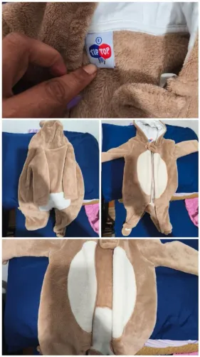 Macacão de ursinho tip top 