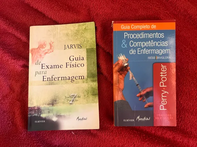 Combo Livros de Enfermagem ? Guia de Exame Físico + Procedimentos.