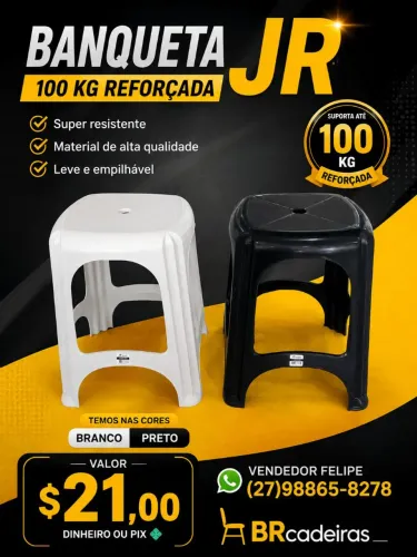 SUPER PROMOÇÃO - BANQUETA JR REFORÇADA!