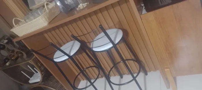 Bancada ripada MDF e buffet balcão