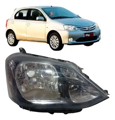 Farol Toyota Etios 2013 a 2018 fumê Lado Direito 