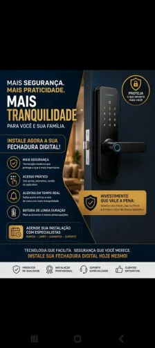 instalação fechadura digital 