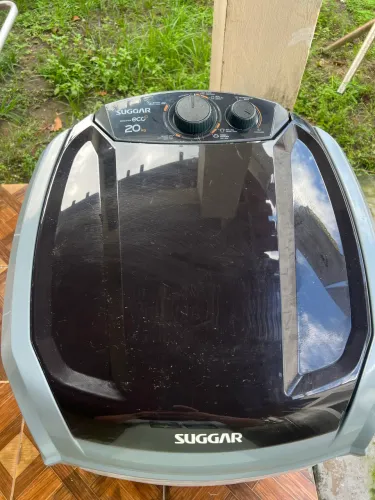 Lavadora de Roupas Suggar 20kg 6 Programas de Lavagem Prata Lavamax Eco
