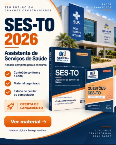 Apostila SES-TO - Assistente de Serviços de Saúde