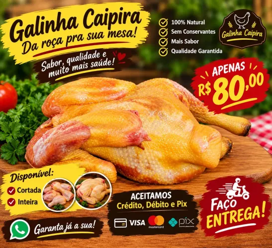 Galinha caipira da Gisa!?