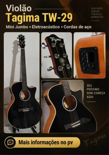 Violão de Aço Tagima TW 29 mini jumbo