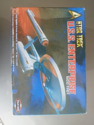 Kit Plastimodelismo Star Trek Enterprise 1/1000 Polar Lights - Lacrado Por Dentro