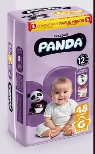 Fralda Panda Shortinho - G,XG ou XXG - Jardim Olimpico Aparecida de Goiania