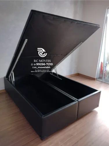 Cama Box Baú Queen 1.58x1.98 - Espaço Interno Grande