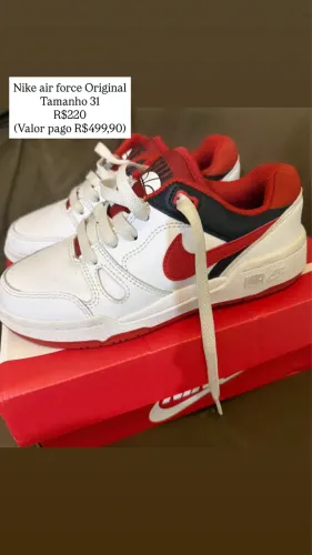 Tênis Nike air force infantil 31
