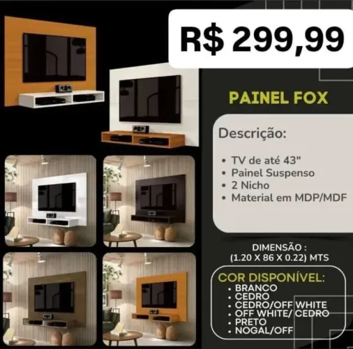 Painel pra tvs até 43 polegadas 