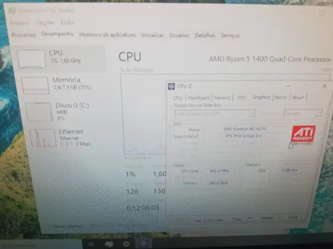 O Pc Ryzen 5 1400 + A320M-HD