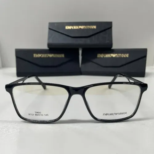 Armação Empório Armani black brilho resistente e confortável nova