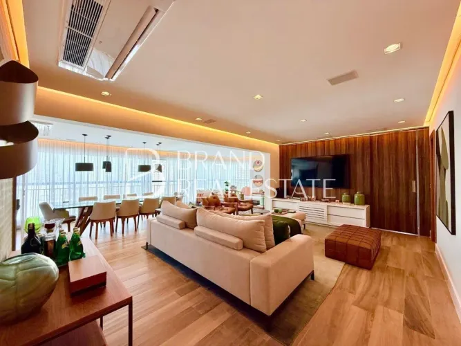 213 m², 4 suítes, 4 vagas ? Planta ampla com varanda gourmet no Brooklin