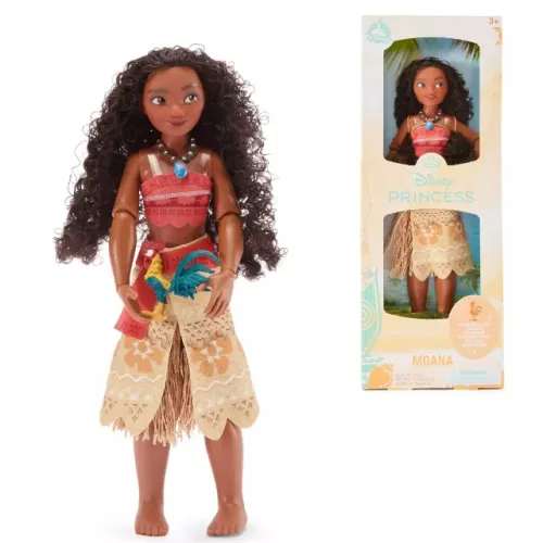 Boneca Moana Clássica com Heihei Original Disney Store - Nova