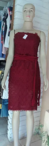 VESTIDO CURTO T.Q.CAIA (GRIPPIR) - LE LIS BLANC - TAM. 40