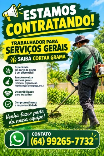 Vaga para serviços em geral