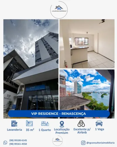 Vip Residence | 35m2 | Localização Premium | Aceita Airbnb | Coração da Colares Moreira