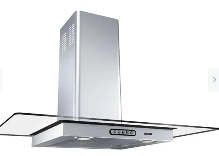 Coifa de Parede 80cm Vidro Reto Duto Slim Fogatti Inox