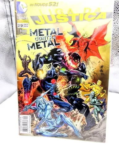 Hq Dc Comics Liga Da Justiça Metal Contra Metal