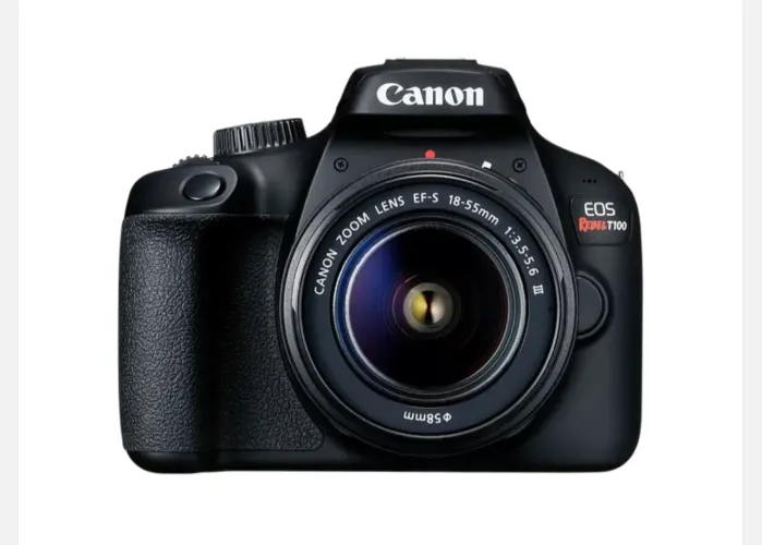 Canon EOS Rebel T100 + Lente 18-55mm III | Com Caixa Original