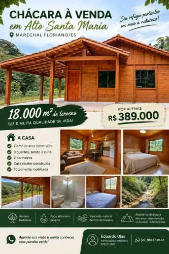 Imóvel para venda possui 18000 metros quadrados com 3 quartos
