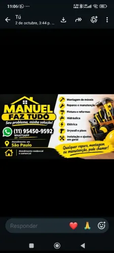 profesional disponible na región de sao Paulo chama *